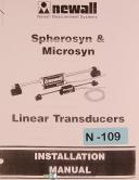 Newall Measuring Systems-Newhall Sapphire Spherosyn DRO Counter Installation and Operations Manual 1994-Sapphire-Spherosyn-01
